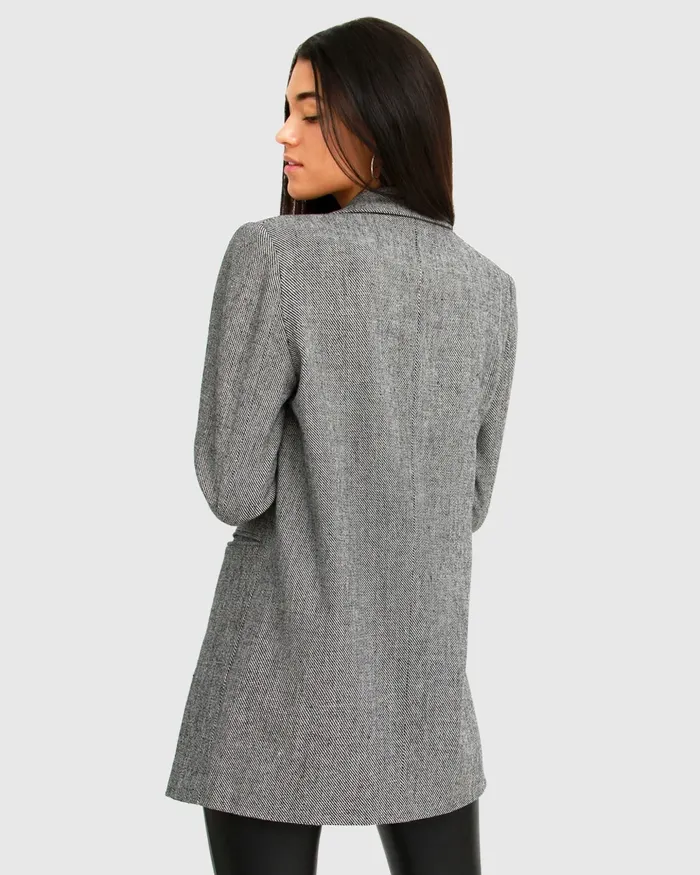 Coats and Jackets Kensington Oversized Coat 8211 Grey Belle and Bloom Women