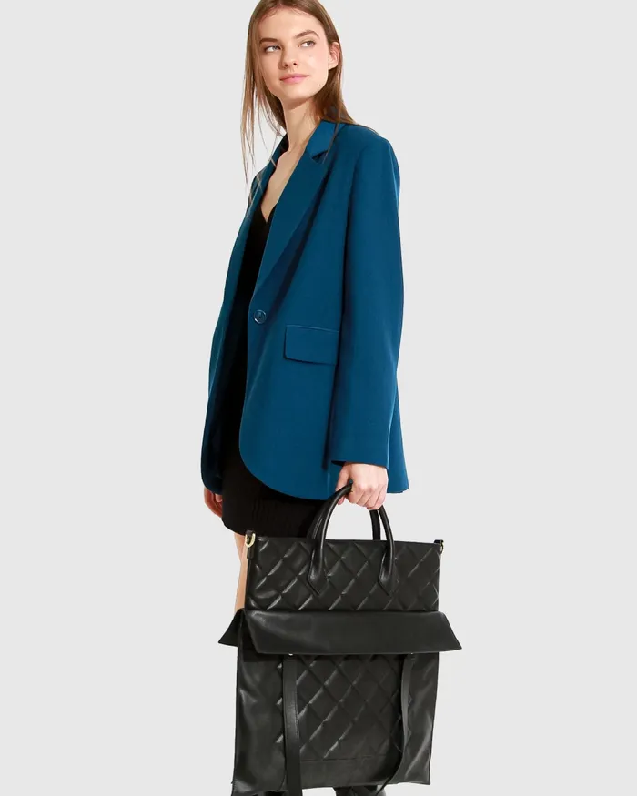 Coats and Jackets Women Unchained Heart Blazer 8211 Dark Teal Belle and Bloom