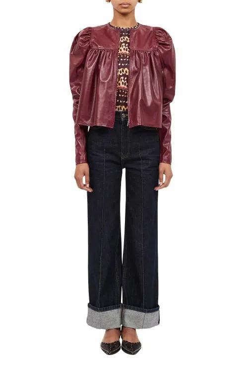 Coats And Jackets Women Ulla Johnson Anouk Jacket Garnet Coats And Jackets Women Ulla Johnson Anouk Jacket Garnet