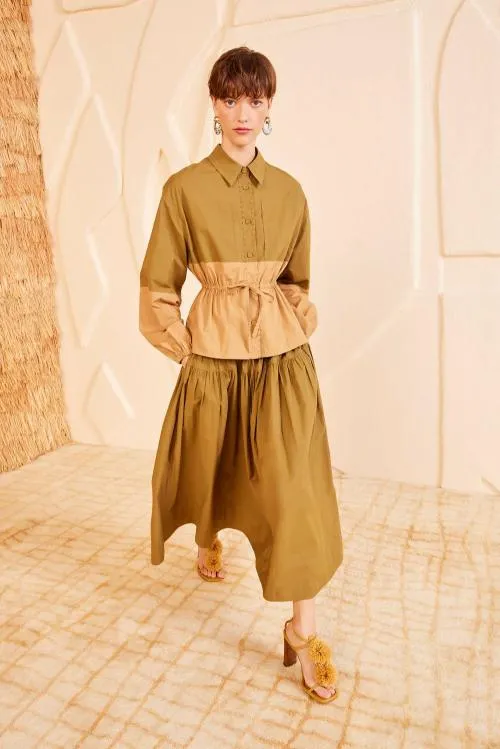 Coats And Jackets Women Ulla Johnson Arlo Jacket Sahara Colorblock