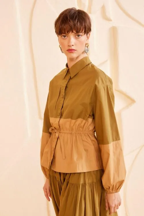 Coats And Jackets Women Ulla Johnson Arlo Jacket Sahara Colorblock Coats And Jackets Women Ulla Johnson Arlo Jacket Sahara Colorblock