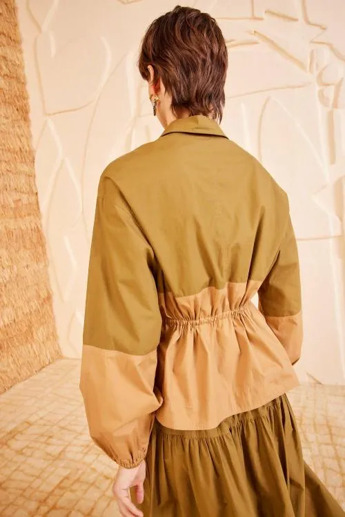 Coats And Jackets Women Ulla Johnson Arlo Jacket Sahara Colorblock Coats And Jackets Women Ulla Johnson Arlo Jacket Sahara Colorblock