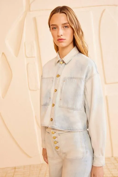 Coats And Jackets Women Ulla Johnson The Bobbi Jacket Cielo Coats And Jackets Women Ulla Johnson The Bobbi Jacket Cielo