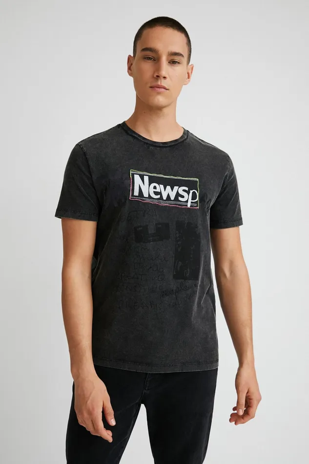 Collage Tshirt Mens Desigual Tshirt and Polos