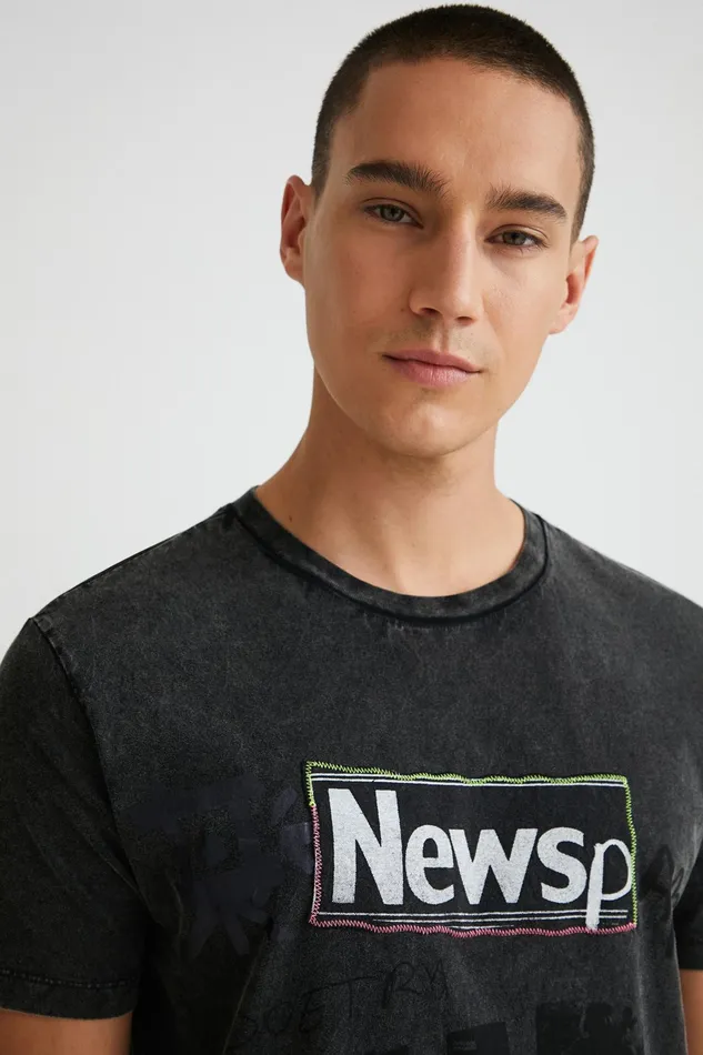 Collage Tshirt Mens Desigual Tshirt and Polos