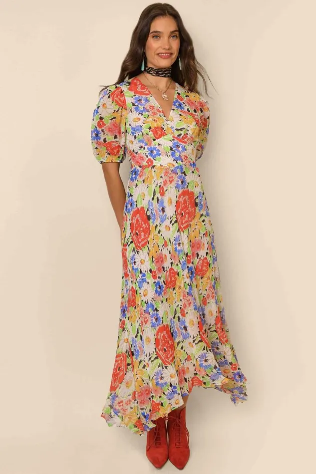 Corrine Multi Spring Meadow Women RIXO Dresses
