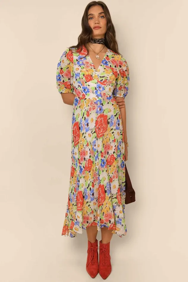 Corrine Multi Spring Meadow Women RIXO Dresses Corrine Multi Spring Meadow Women RIXO Dresses