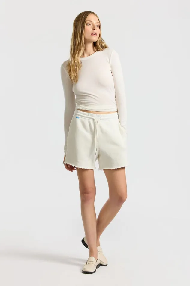 COTTON CITIZEN Boston Short Vintage Bone Women Shorts COTTON CITIZEN Boston Short Vintage Bone Women Shorts