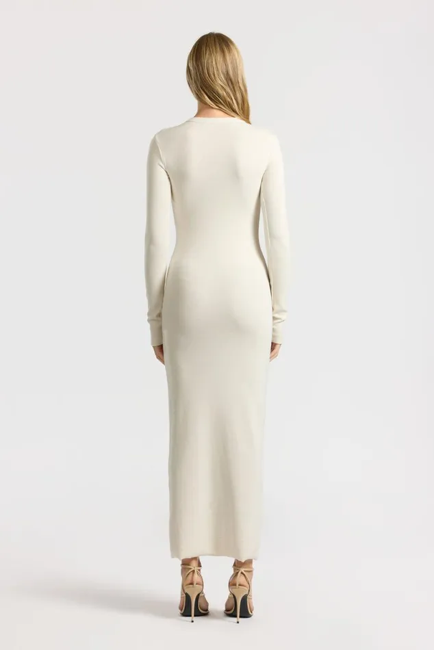 COTTON CITIZEN Verona Crewneck Maxi Dress Bone Women Dresses Skirts COTTON CITIZEN Verona Crewneck Maxi Dress Bone Women Dresses Skirts