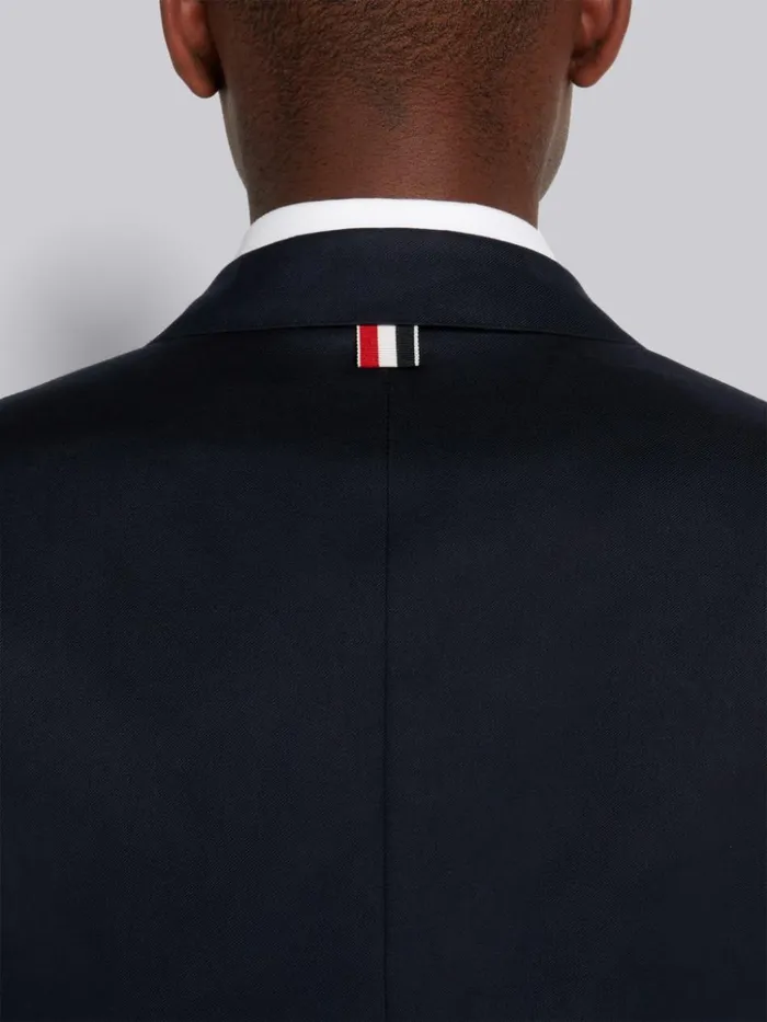 Cotton Suiting Engineered 4bar Classic Jacket Navy Men Thom Browne Jackets and Suiting