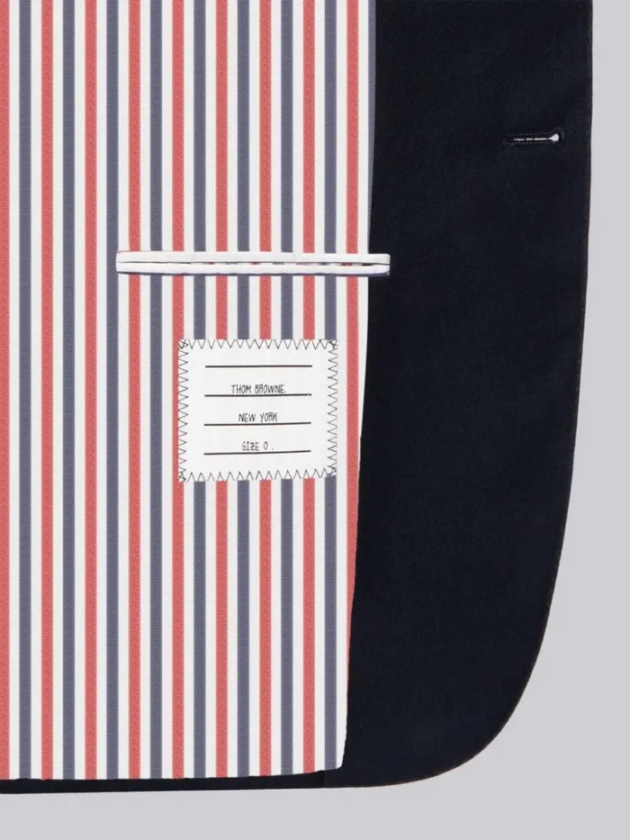 Cotton Suiting Engineered 4bar Classic Jacket Navy Men Thom Browne Jackets and Suiting