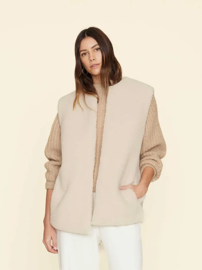 Cream Thea Vest Women Sweaters and Jackets XRENA
