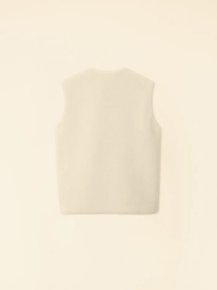 Cream Thea Vest Women Sweaters and Jackets XRENA Cream Thea Vest Women Sweaters and Jackets XRENA