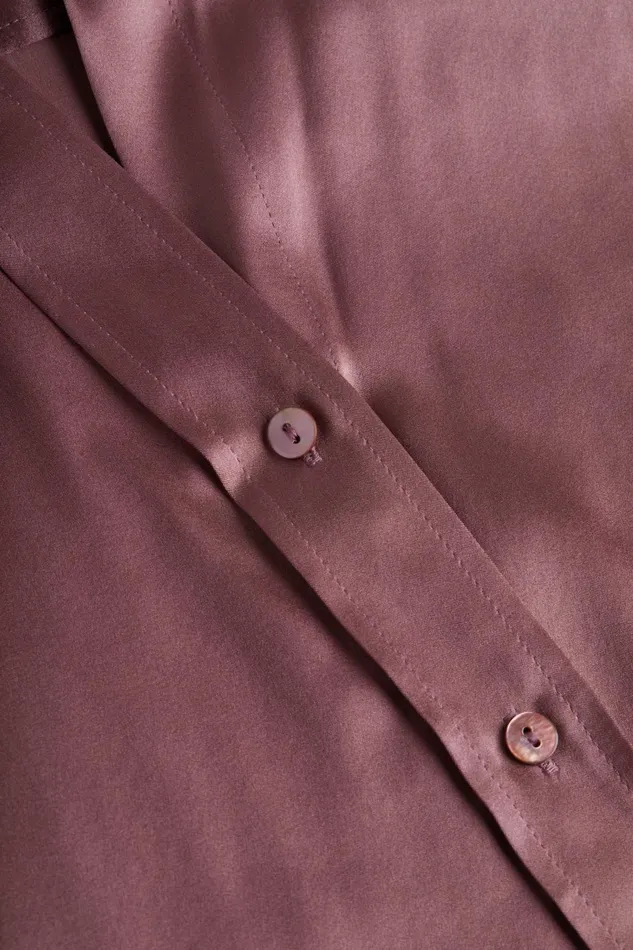 Dani Silk Blouse Mauve Rose Women L039Agence Blouses and Tops