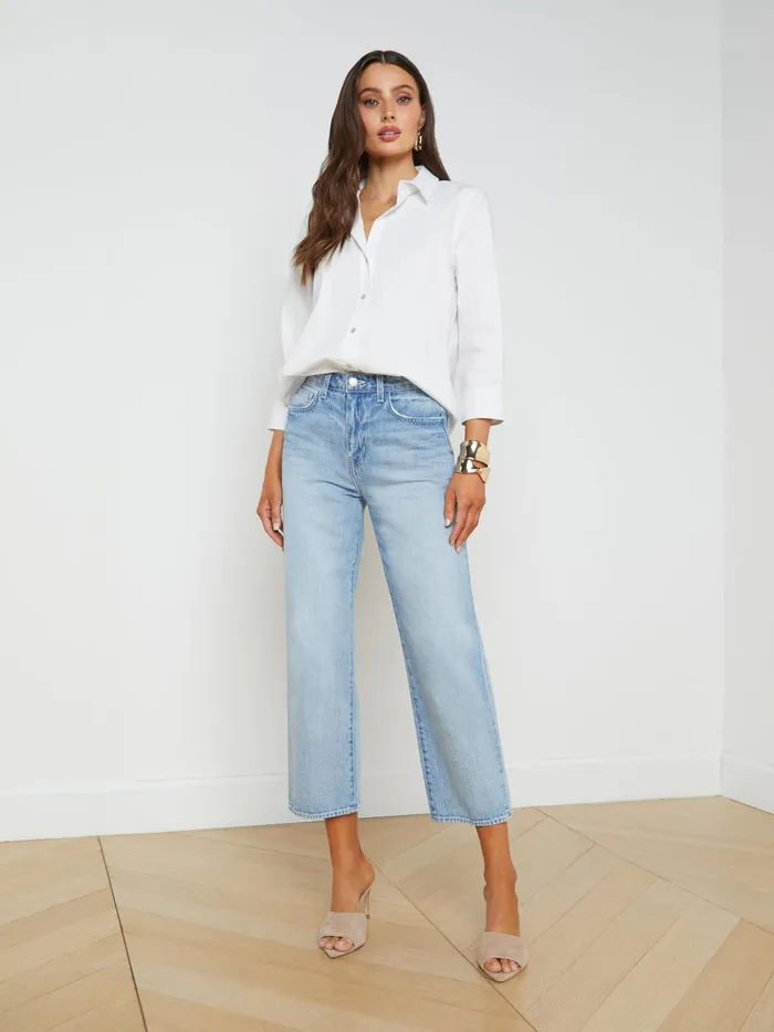 Daniella CottonBlend Blouse White Women L039Agence Blouses and Tops Daniella CottonBlend Blouse White Women L039Agence Blouses and Tops