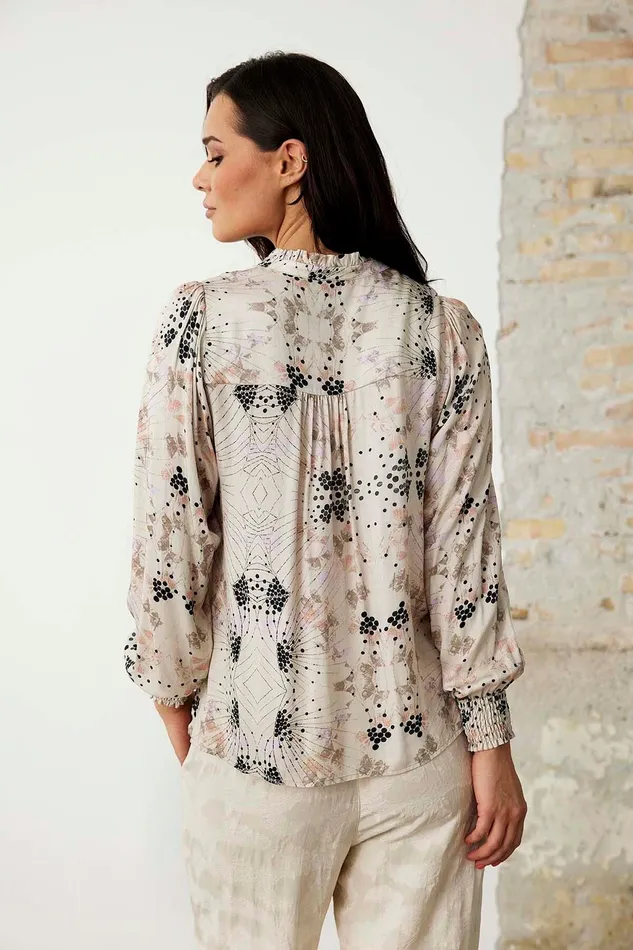 DARLING BLOUSE 16137 420 Coral 420 Women IN FRONT BLOUSES SHIRTS