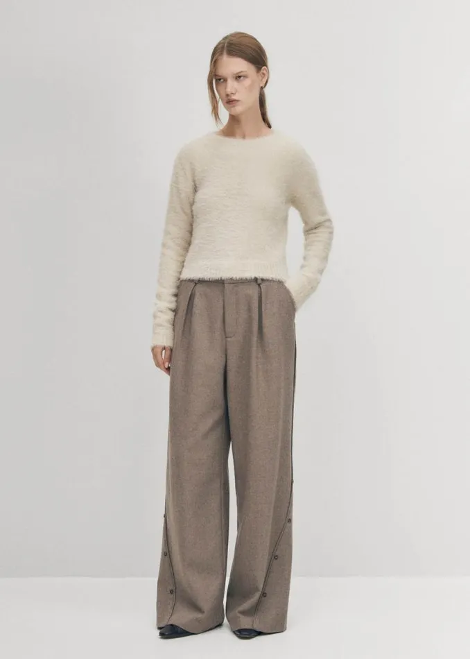 Deli Ecru Tricot Sweater Women ALOHAS Sweaters Cardigans