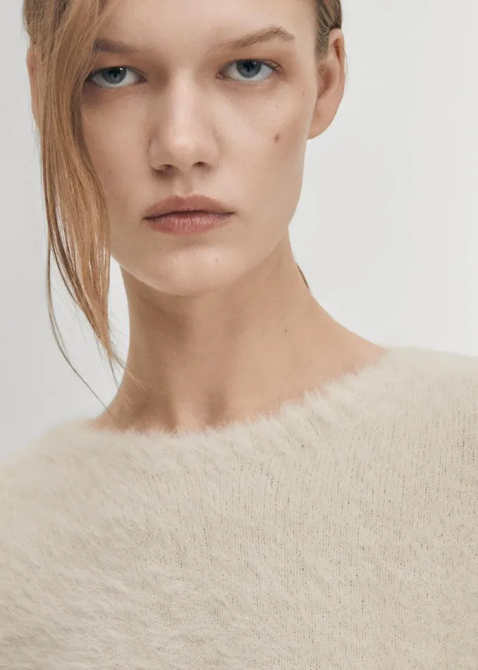 Deli Ecru Tricot Sweater Women ALOHAS Sweaters Cardigans