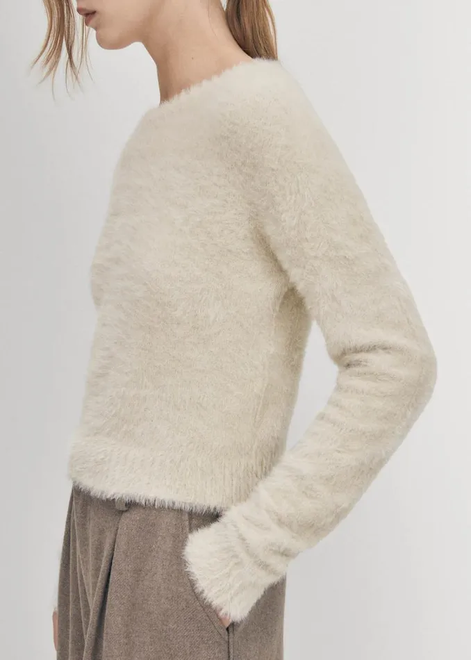 Deli Ecru Tricot Sweater Women ALOHAS Sweaters Cardigans
