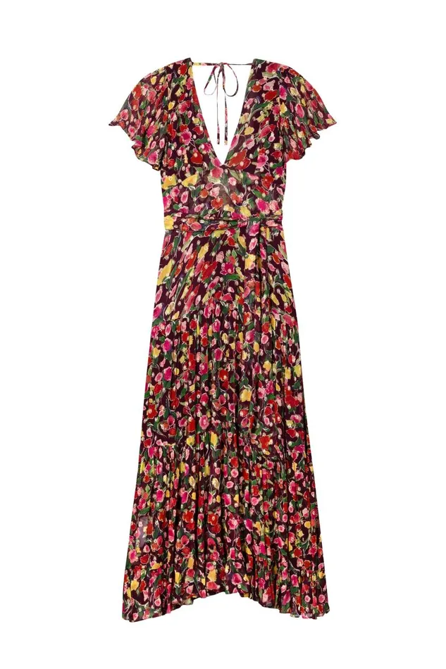 Delicia Fontainhas Floral Maroon Women RIXO Dresses Delicia Fontainhas Floral Maroon Women RIXO Dresses