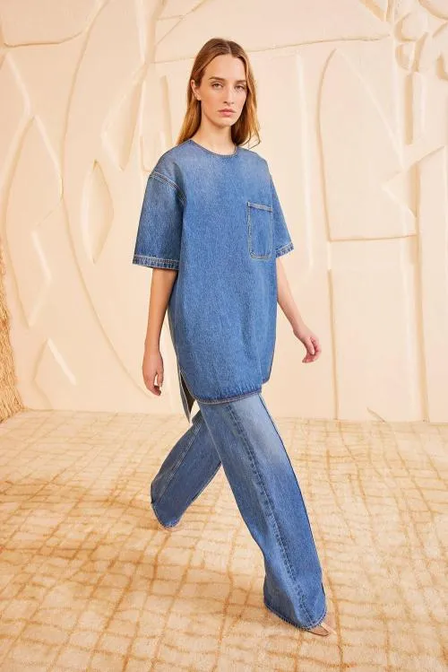 Denim Women Ulla Johnson The Joan Tunic Dress Danube