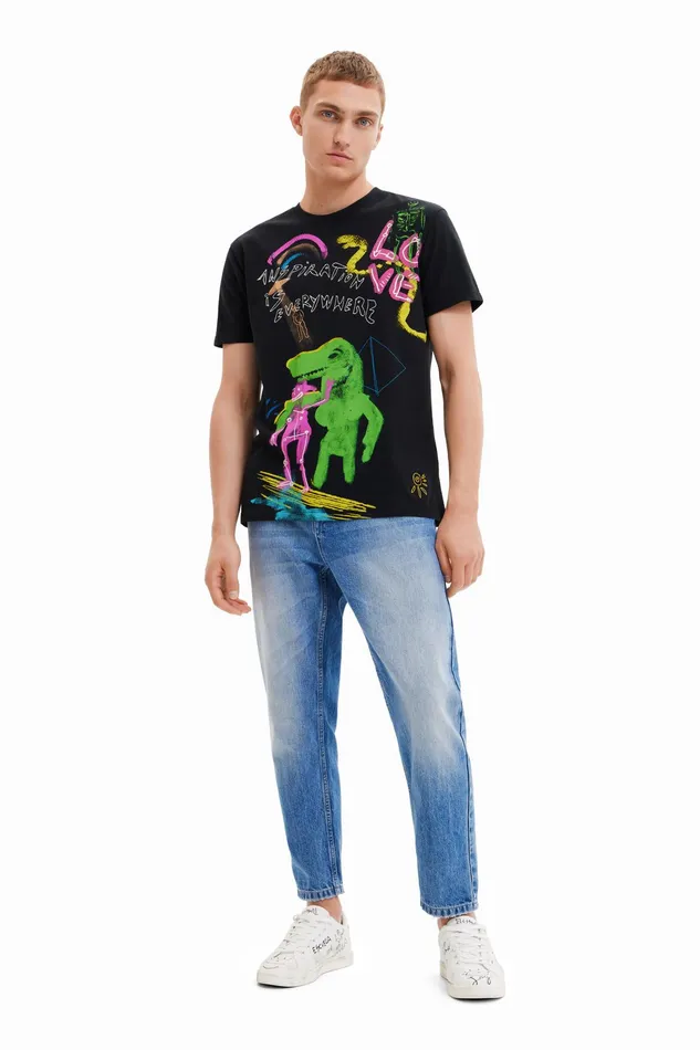 Dino Shortsleeve Tshirt Mens Desigual Tshirt and Polos