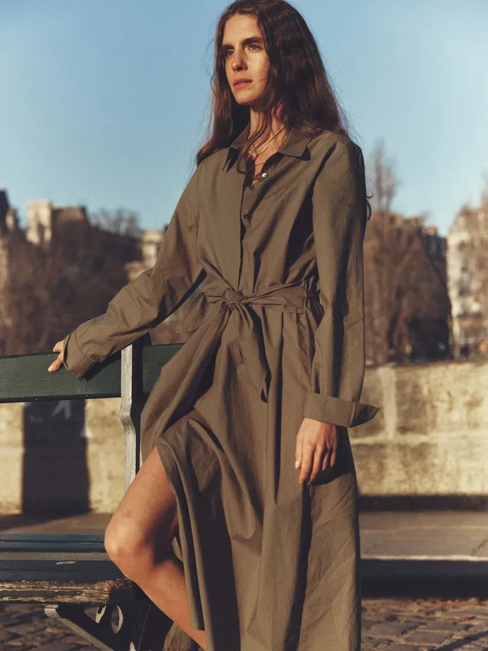 Dresses Army Green McCallister Dress XRENA Women Dresses Army Green McCallister Dress XRENA Women