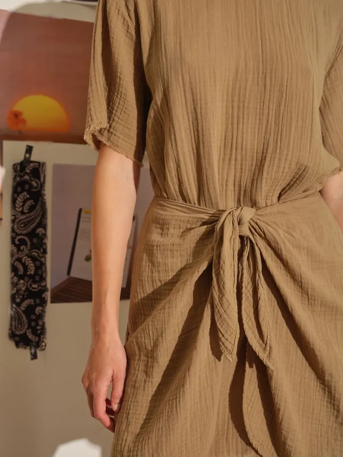 Dresses Sea Grass Emme Gauze Dress 8211 XRENA Women Dresses Sea Grass Emme Gauze Dress 8211 XRENA Women