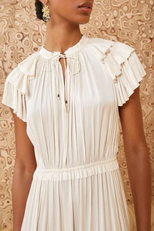 Dresses Women Ulla Johnson Blaire Dress Blanc Dresses Women Ulla Johnson Blaire Dress Blanc