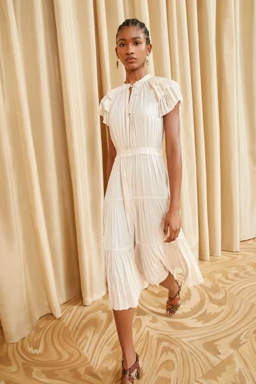 Dresses Women Ulla Johnson Blaire Dress Blanc Dresses Women Ulla Johnson Blaire Dress Blanc