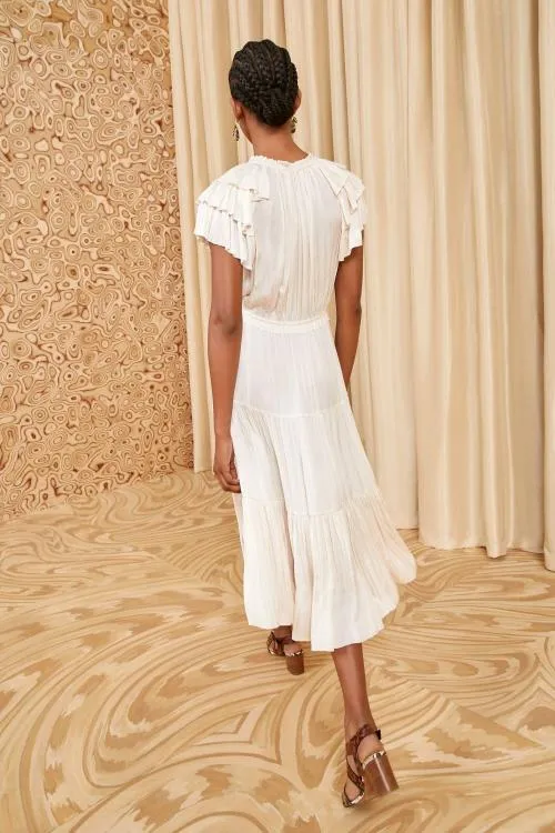 Dresses Women Ulla Johnson Blaire Dress Blanc Dresses Women Ulla Johnson Blaire Dress Blanc