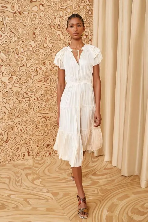 Dresses Women Ulla Johnson Blaire Dress Blanc Dresses Women Ulla Johnson Blaire Dress Blanc