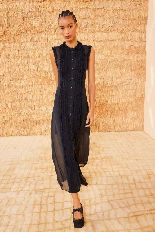 Dresses Women Ulla Johnson Claudine Dress Noir Dresses Women Ulla Johnson Claudine Dress Noir