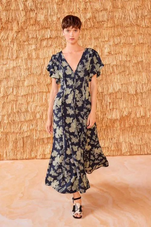 Dresses Women Ulla Johnson Evette Dress Minuit Dresses Women Ulla Johnson Evette Dress Minuit