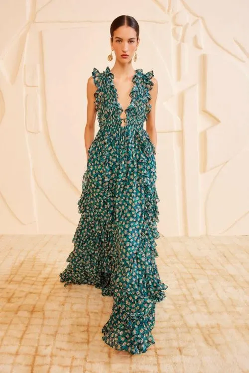 Dresses Women Ulla Johnson Florella Gown Clematis Dresses Women Ulla Johnson Florella Gown Clematis