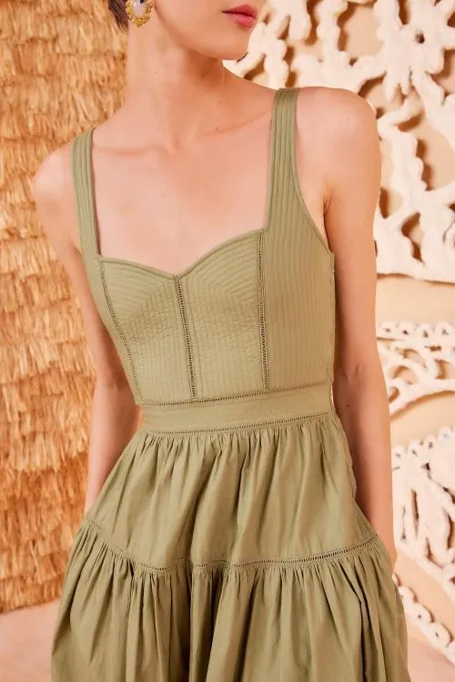 Dresses Women Ulla Johnson Isadora Dress Lichen Dresses Women Ulla Johnson Isadora Dress Lichen