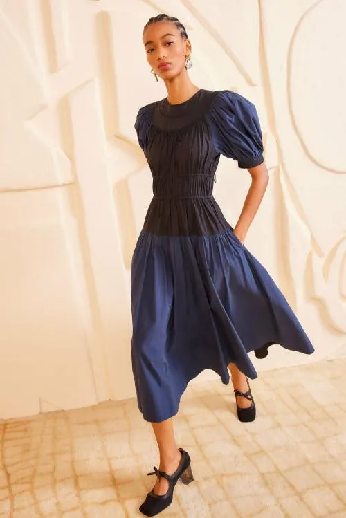 Dresses Women Ulla Johnson Marte Dress Twilight Colorblock Dresses Women Ulla Johnson Marte Dress Twilight Colorblock
