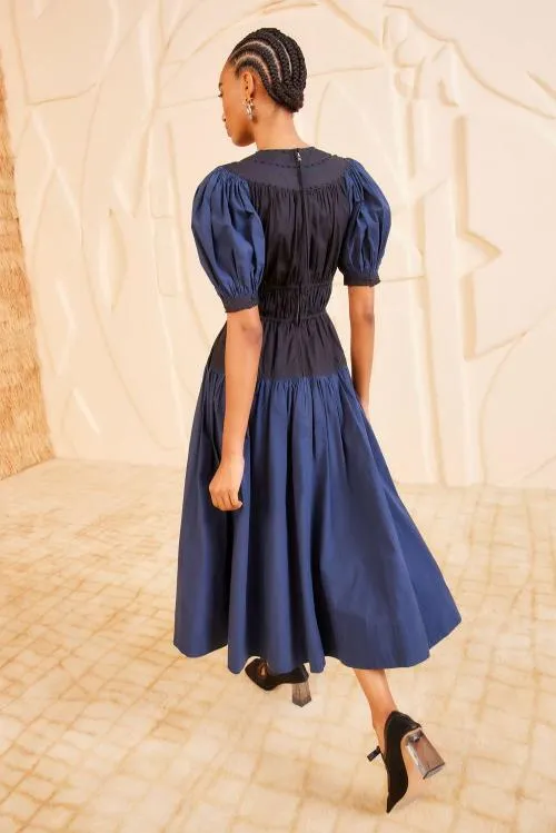 Dresses Women Ulla Johnson Marte Dress Twilight Colorblock Dresses Women Ulla Johnson Marte Dress Twilight Colorblock