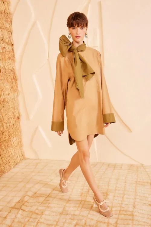 Dresses Women Ulla Johnson Michaela Dress Sahara Colorblock