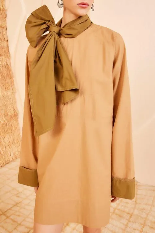 Dresses Women Ulla Johnson Michaela Dress Sahara Colorblock Dresses Women Ulla Johnson Michaela Dress Sahara Colorblock