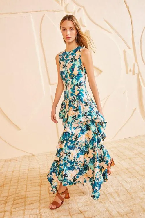 Dresses Women Ulla Johnson Mural Dress Delphinium Dresses Women Ulla Johnson Mural Dress Delphinium
