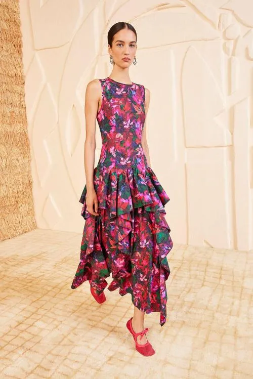 Dresses Women Ulla Johnson Mural Dress Hibiscus