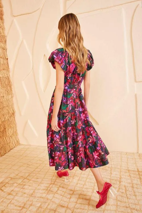 Dresses Women Ulla Johnson Ottilie Dress Hibiscus Dresses Women Ulla Johnson Ottilie Dress Hibiscus