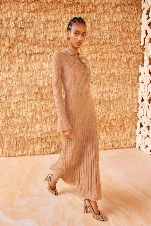 Dresses Women Ulla Johnson Solene Dress Camel Dresses Women Ulla Johnson Solene Dress Camel