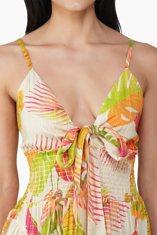 Dua Multi Tropics Printed Short Dress Dua Multi Tropics Printed Short Dress