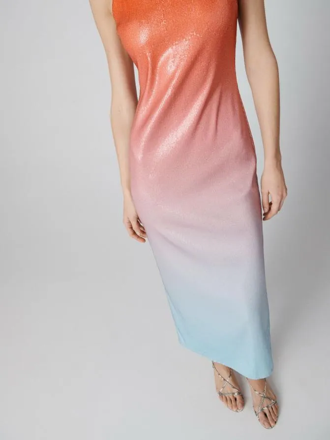 DVF Dresses Alessa Ombre Dress Cirrus Ombre 8211 Women
