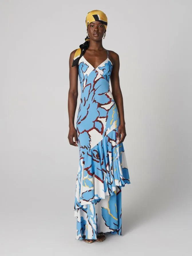 DVF Dresses Luisa Dress Giant Heritage Vine White 8211 Women