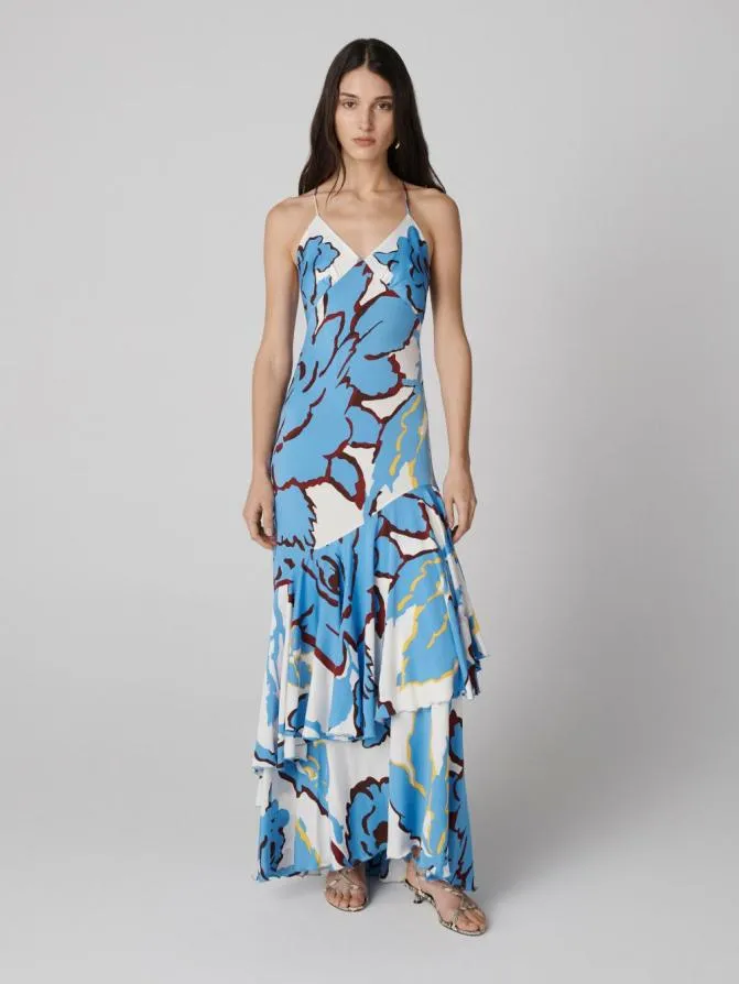 DVF Dresses Luisa Dress Giant Heritage Vine White 8211 Women