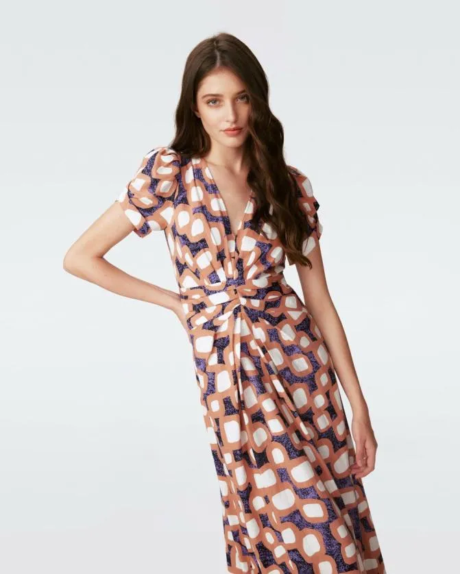 DVF Dresses Seth Dress Deco Geo 8211 Women