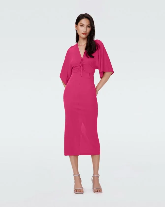 DVF Dresses Valerie Dress Bright Berry 8211 Women
